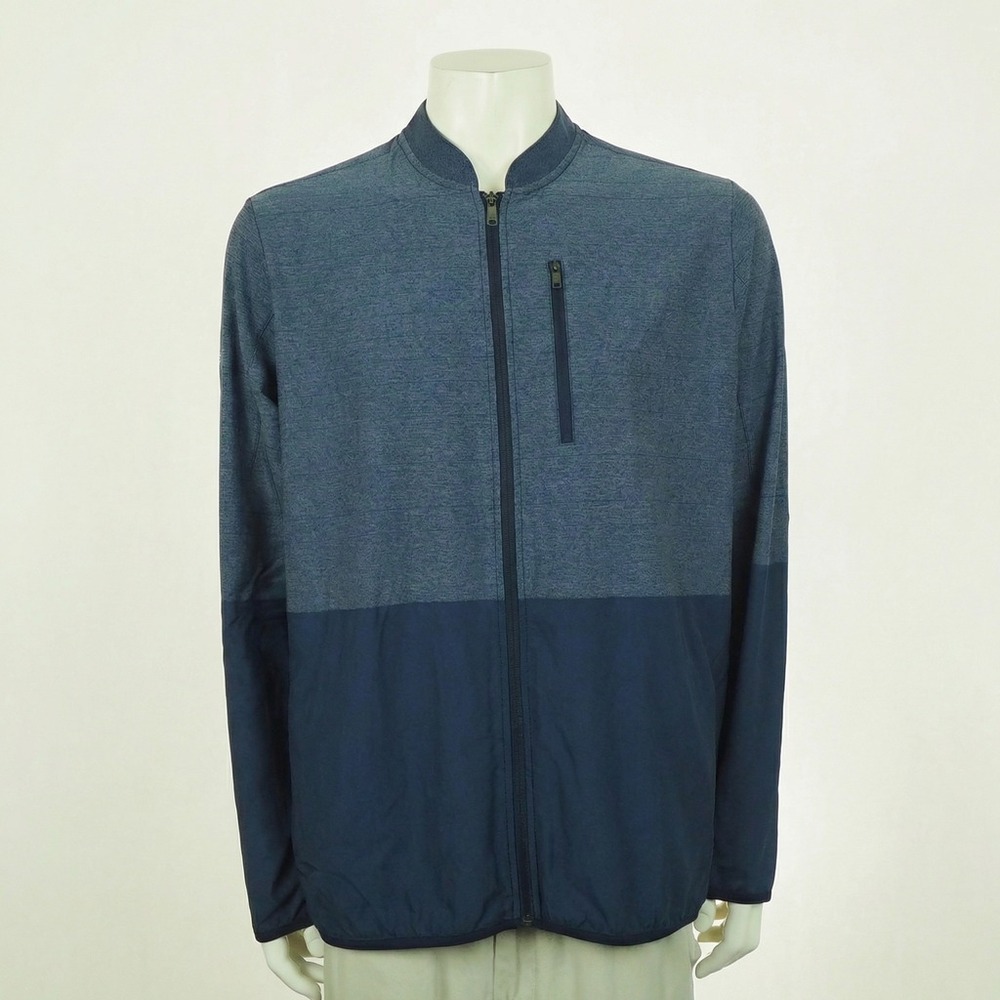 Adidas Golf ClimaCool Fut Track Jacket Mens Large Collegiate Navy Blue Full-Zip